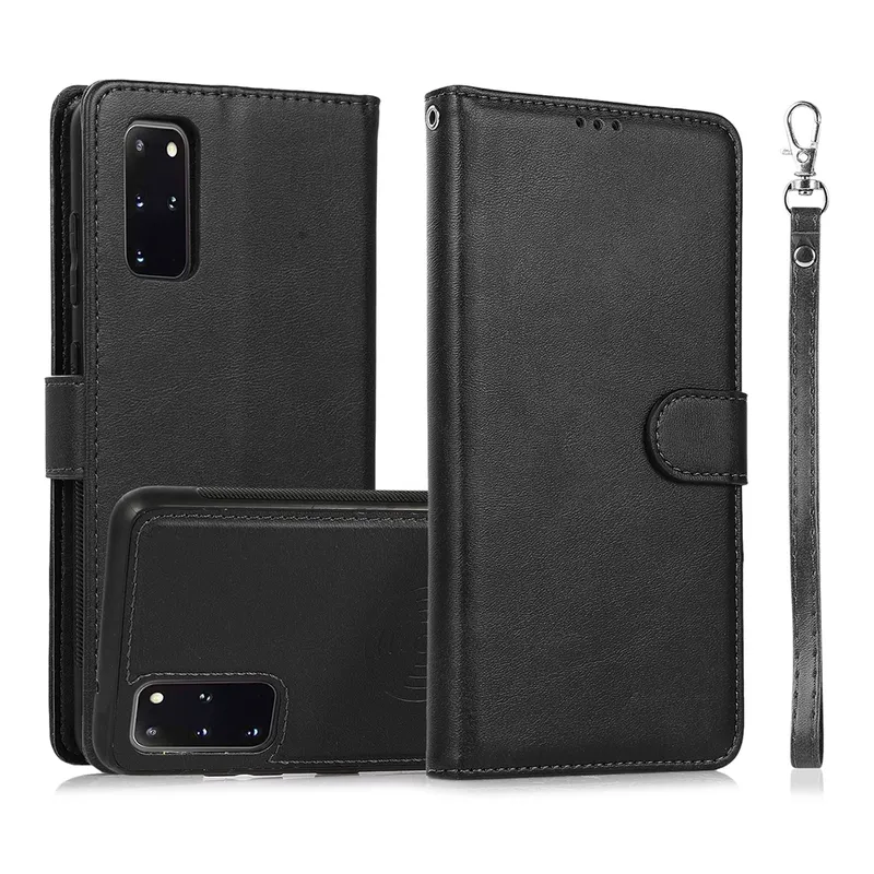 Magnetic Split PU Leather Flip Wallet Cover Case for Samsung Galaxy S20 Plus