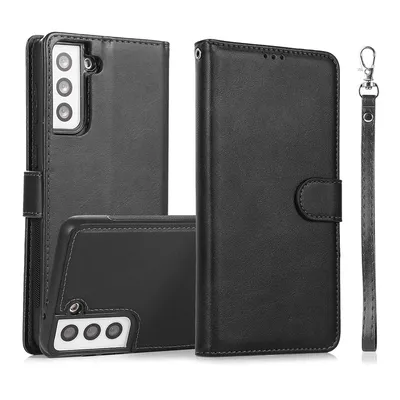 Magnetic Split PU Leather Flip Wallet Cover Case for Samsung Galaxy S21