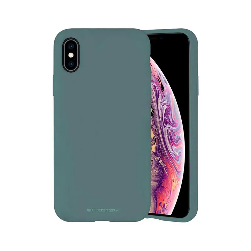 Mercury Silicone Cover Case for iPhone XS Max