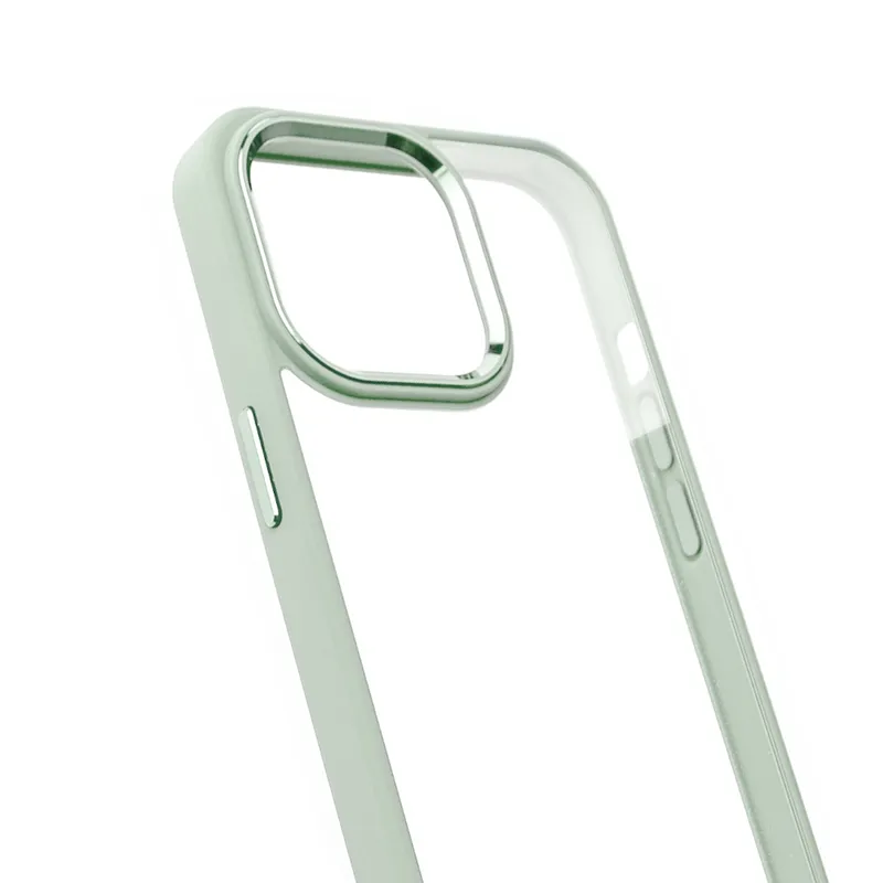 Metal Camera Lens Protection Clear PC Shockproof Case Cover for iPhone 12 Pro Max