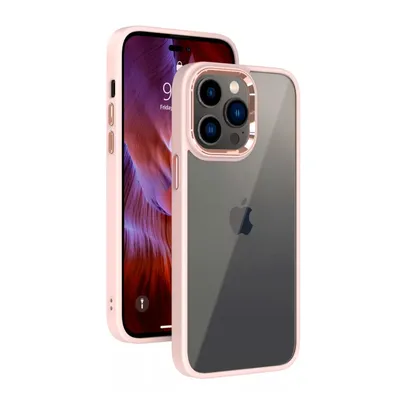 Metal Camera Lens Transparent Protection Shockproof Case for iPhone 14 Pro Max