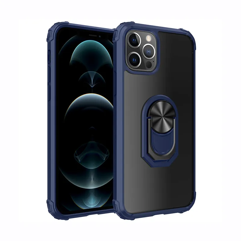 Ring Holder Military Shockproof Car Magnetic Case for iPhone 12 Pro Max (6.7'')