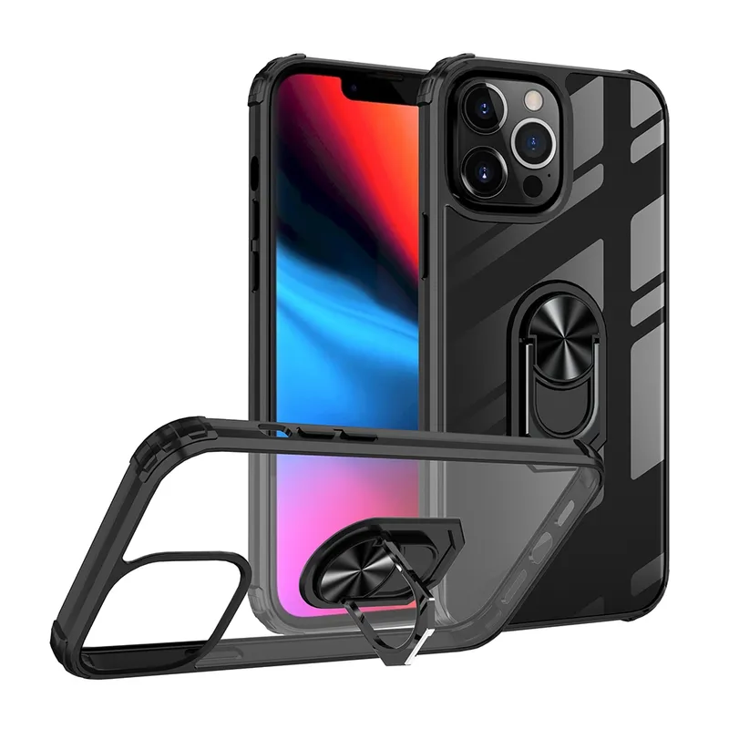 Ring Holder Military Shockproof Car Magnetic Case for iPhone 13 Pro Max