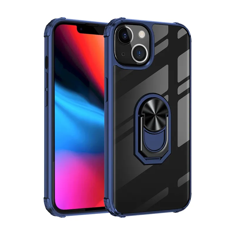 Ring Holder Military Shockproof Car Magnetic Case for iPhone 13