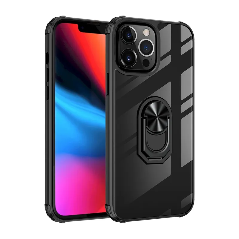Ring Holder Military Shockproof Car Magnetic Case for iPhone 14 Plus
