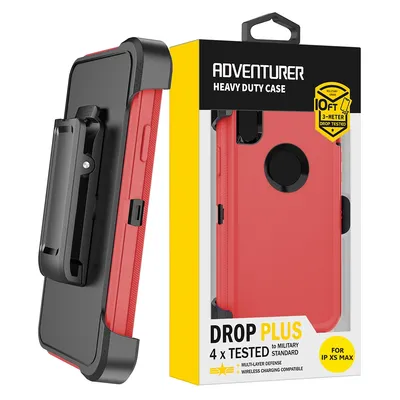 Shockproof Robot Armor Hard Plastic Case with Belt Clip for iPhone XS Max