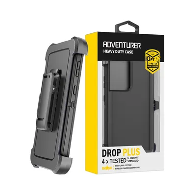 Shockproof Robot Armor Hard Plastic Case with Belt Clip for Samsung Galaxy S21 Ultra