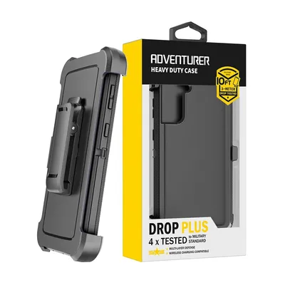 Shockproof Robot Armor Hard Plastic Case with Belt Clip for Samsung Galaxy S22 Plus