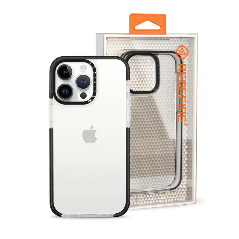 Transparent Candy Color Frame Shockproof Cover Case for iPhone 13 Pro