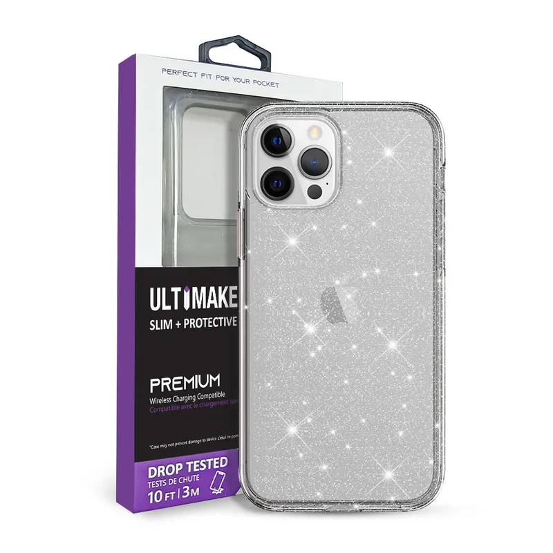 Ultimake Glitter Shockproof Case Cover for iPhone 12 mini (5.4'')