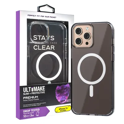 Ultimake Shockproof Transparent Magsafe Cover Case for iPhone 14 Pro Max