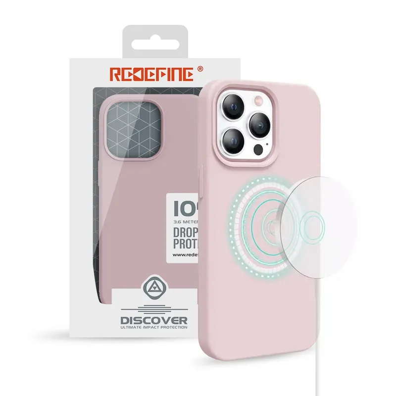 REDEFINE Liquid Silicone Case Cover with Magnetic Ring for iPhone 14 Plus