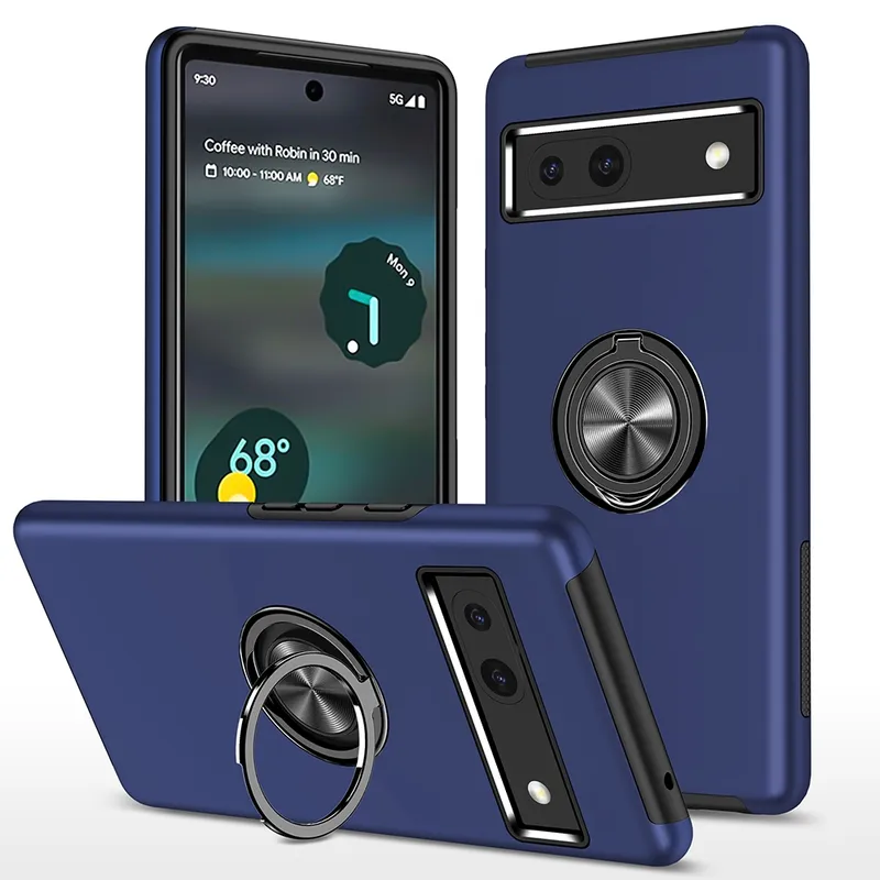 Magnetic Ring Holder Shockproof Case Cover for Google Pixel 8