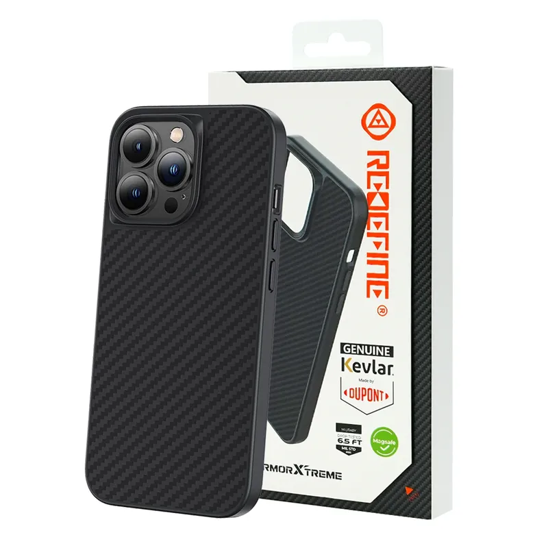iPhone 15 Pro Max REDEFINE Armor Xtreme Soft TPU+1500D Kevlar Case Cover With Magnetic Ring