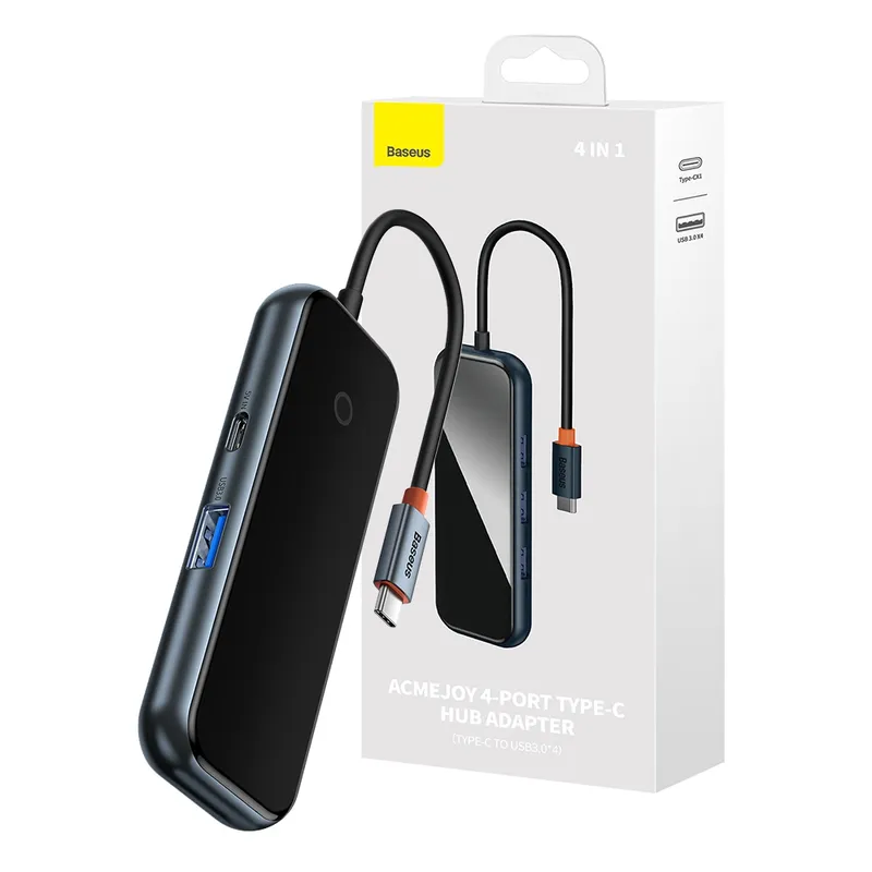 Baseus AcmeJoy 4-Port USB-C HUB Adapter (USB-C to USB3.0*4)