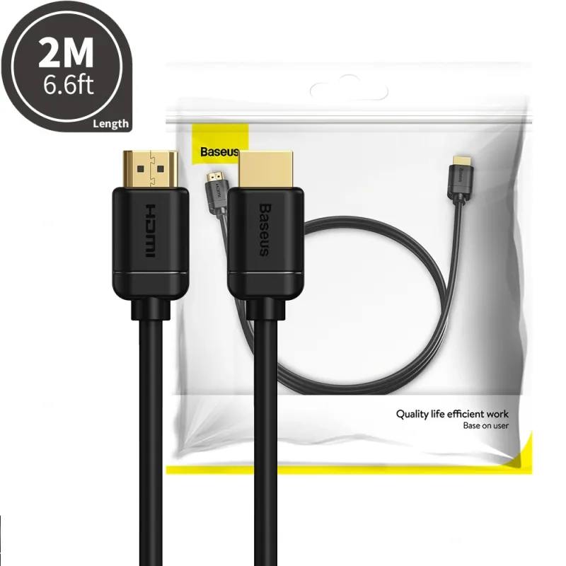 Baseus High Definition Series HDMI to HDMI Adapter Cable 2M