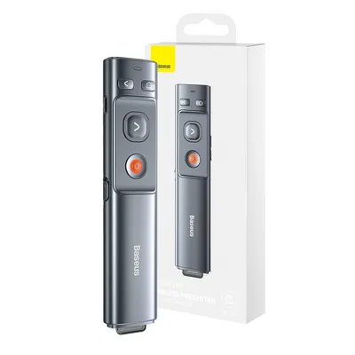 Baseus Orange Dot Wireless Presenter (Red Laser)