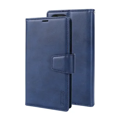 Hanman 2 in 1 Detachable Flip Leather Wallet Case With Magnetic Ring for Samsung Galaxy S24 Ultra