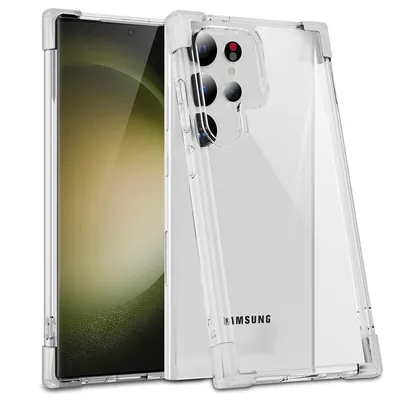 Anti-Shock Space Protective Clear Case Cover for Samsung Galaxy S24 Ultra - Transparent