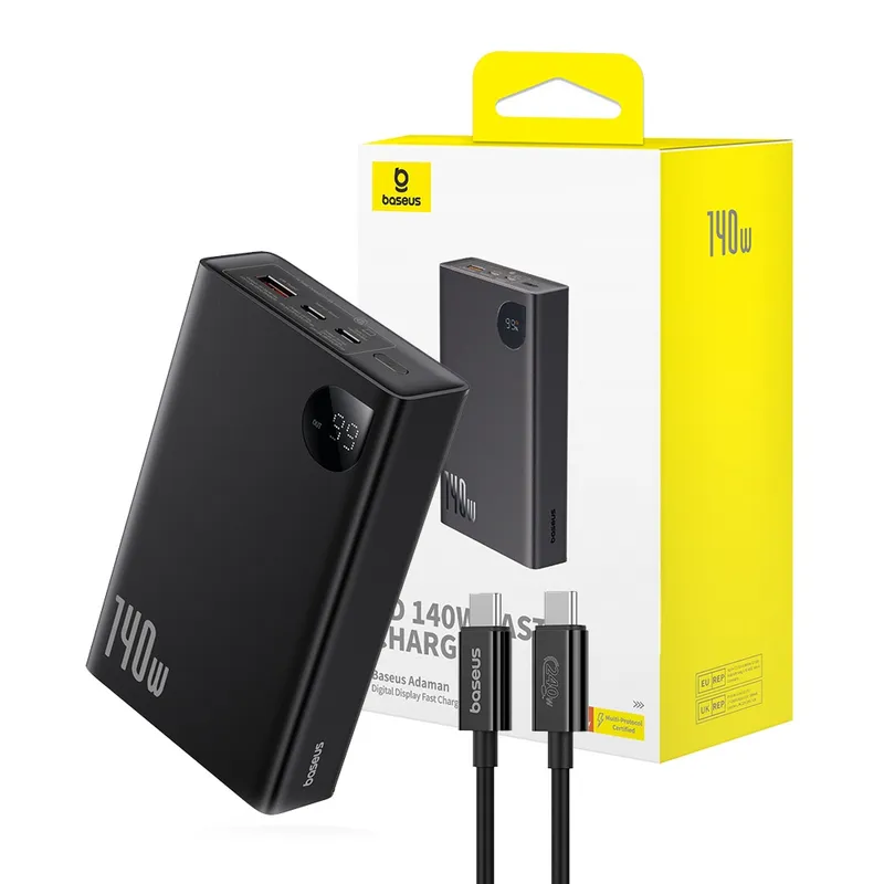 Baseus Adaman Digital Display Fast Charge Power Bank 22,800mAh 140W-Cluster