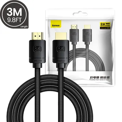 Baseus High Definition Series HDMI 8K to HDMI 8K Adapter Cable 3M