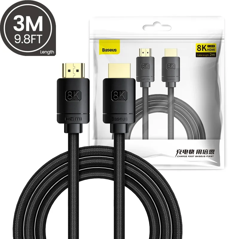 Baseus High Definition Series HDMI 8K to HDMI 8K Adapter Cable 3M