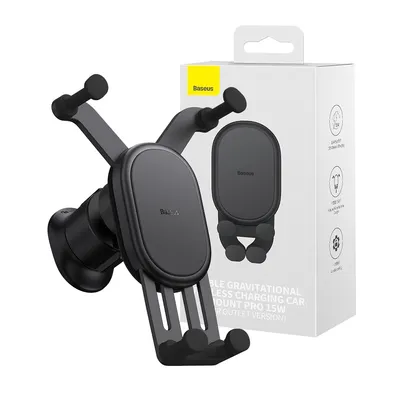 Baseus Stable Gravitational Wireless Charging Car Mount Pro 15W