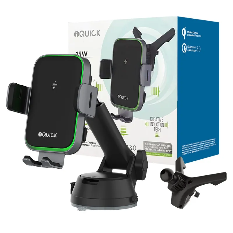 iQuick RX3 15W Wireless Charging Induction Car Holder (IQUICK-X3)