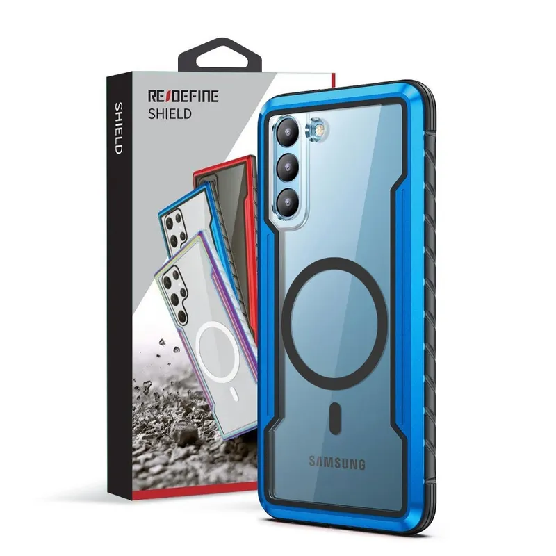 REDEFINE Shield Shockproof Heavy Duty Armor Case Cover With Magnetic Ring for Samsung Galaxy S24 Plu