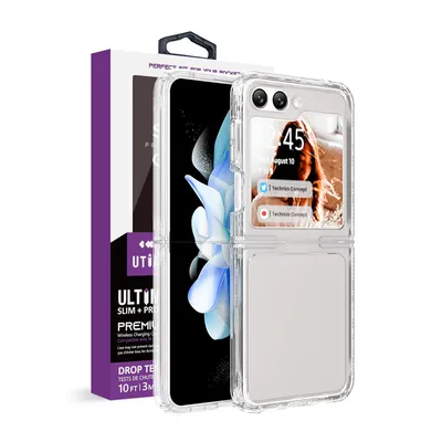 UTIA Ultimate Shockproof Case Cover for Samsung Galaxy Z Flip5 - Transparent