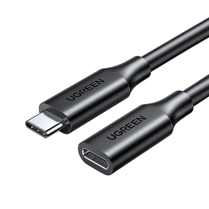 UGREEN US353 USB-C/M to USB-C/F Gen2 5A Extension Cable 1m