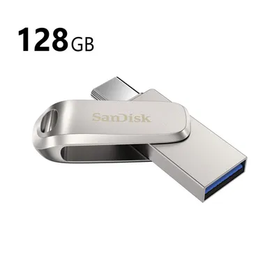 SanDisk 128GB Ultra Dual Luxe Flash Drive (USB USB-C / Type-A) (SDDDC4-128G)