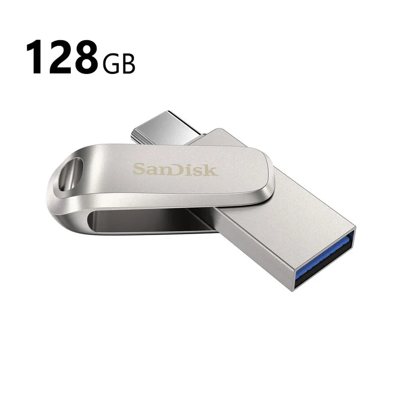 SanDisk 128GB Ultra Dual Luxe Flash Drive (USB USB-C / Type-A) (SDDDC4-128G)
