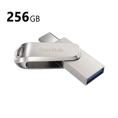 SanDisk 256GB Ultra Dual Luxe Flash Drive (USB USB-C / Type-A) (SDDDC4-256G)