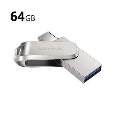 SanDisk 64GB Ultra Dual Luxe Flash Drive (USB USB-C / Type-A) (SDDDC4-064G)