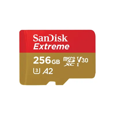 SanDisk Extreme microSDXC 256GB 190MB/s (No Adapter) (SDSQXAV-256G)