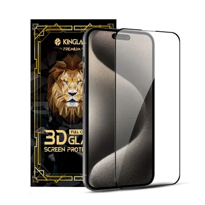 iPhone 15 Plus / 16 Plus Full Coverage Tempered Glass Screen Protector