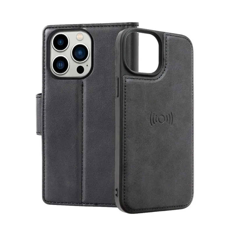 iPhone 16 Plus Hanman 2 in 1 Detachable Flip Leather Wallet Case With Magnetic Ring