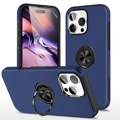 iPhone 16 Pro Magnetic Ring Holder Shockproof Case Cover