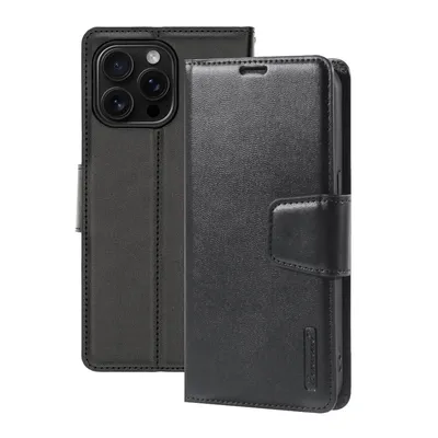 iPhone 16 Pro Hanman PU Flip Leather Wallet Case