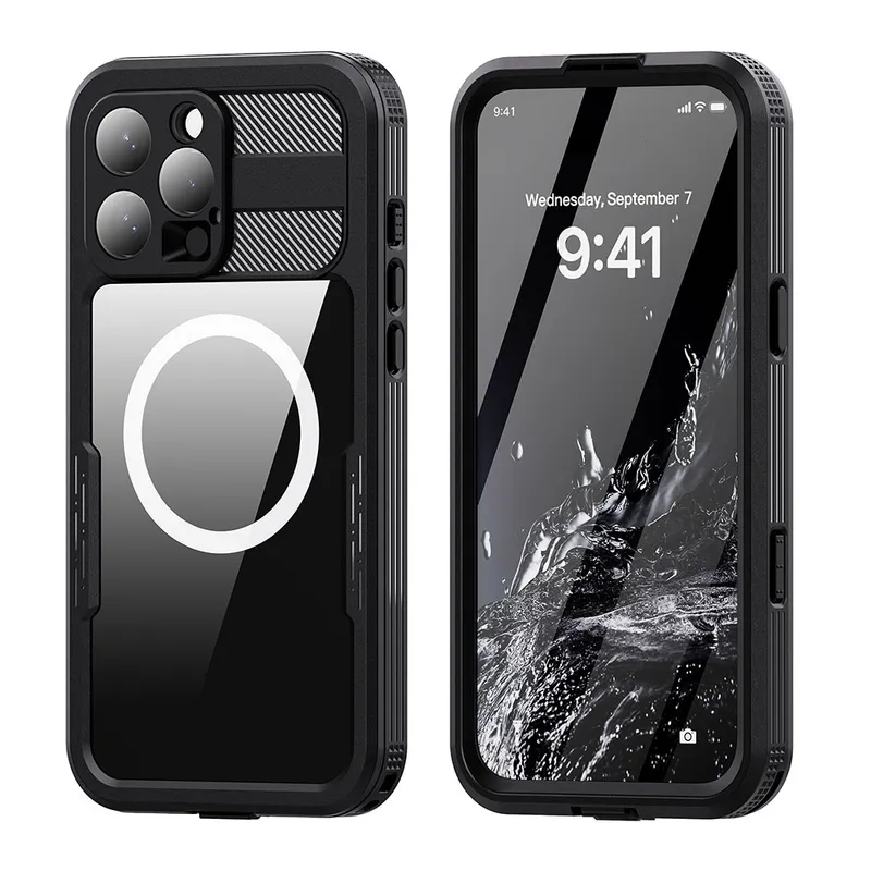 iPhone 16 Pro Redpepper Dot+ IP68 Waterproof Case Cover with Magnetic Ring