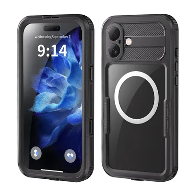 iPhone 16 Plus Redpepper Dot+ IP68 Waterproof Case Cover with Magnetic Ring