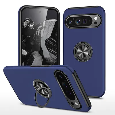 Magnetic Ring Holder Shockproof Case Cover for Google Pixel 9 / 9 Pro