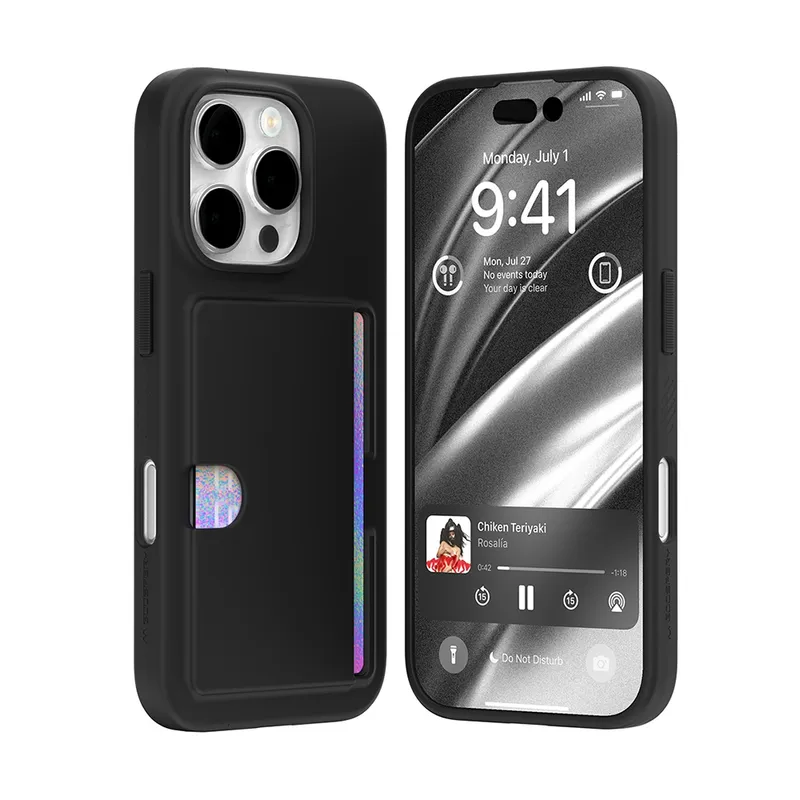 iPhone 16 Pro Mercury Goospery Rail 2 Card Holder Case Cover