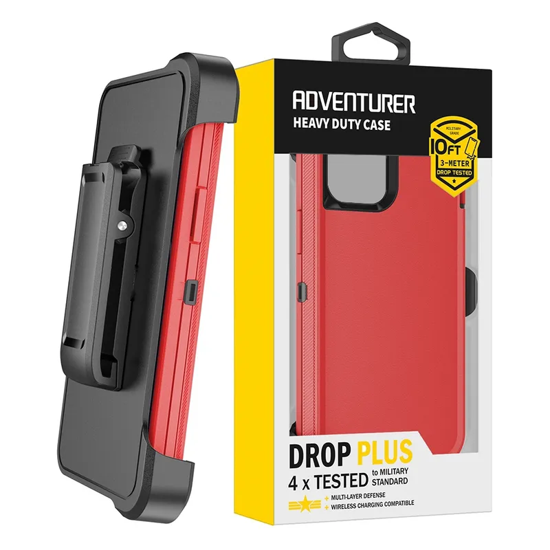 Shockproof Robot Armor Hard Plastic Case Cover with Belt Clip for iPhone 13 / 14