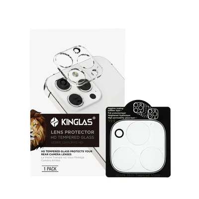 iPhone 16 Pro / 16 Pro Max / 14 Pro / 14 Pro Max Kinglas 3D Transparent Camera Lens Protector Film
