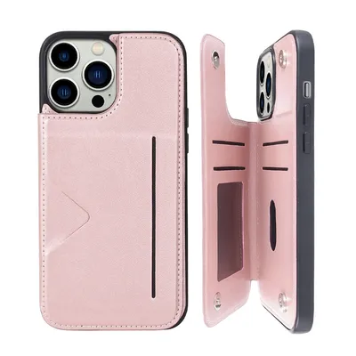 Hanman Back Flip Leather Wallet Shockproof Cover Case for iPhone 14