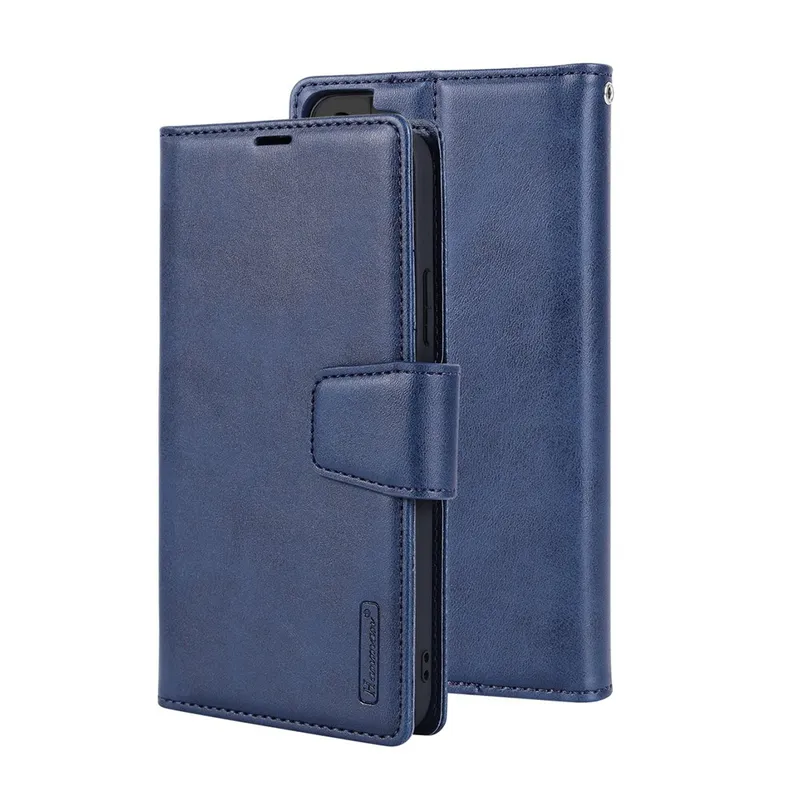 Hanman 2 in 1 Detachable Flip Leather Wallet Case With Magnetic Ring for Samsung Galaxy S25 Plus