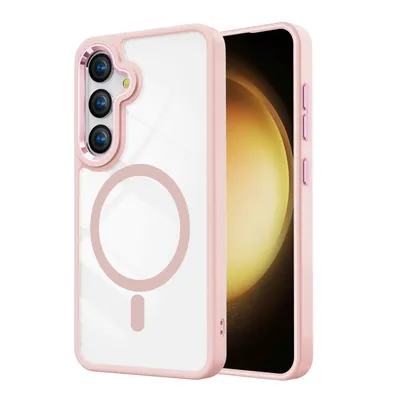 Redefine Metal Camera Lens Transparent Case Cover With Magnetic Ring for Samsung Galaxy S25 Plus