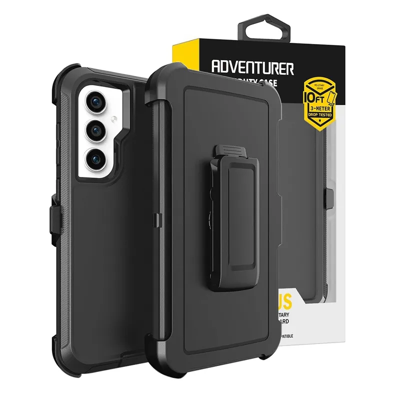 Shockproof Robot Armor Hard Plastic Case Cover with Belt Clip for Samsung Galaxy S24 Plus / S25 Plus